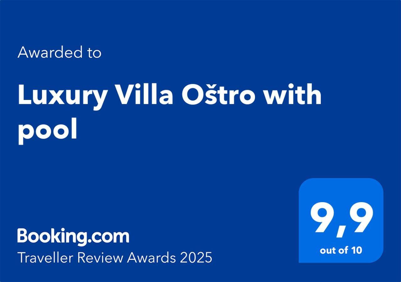 Luxury Villa Ostro With Pool & Krk Bridge View 克拉列维察 外观 照片